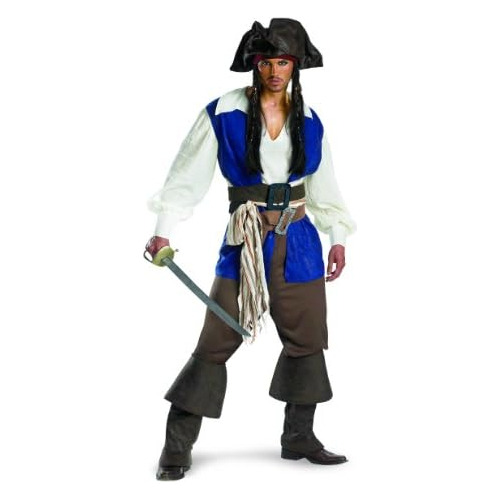 Disfraz Deluxe De Capitán Jack Sparrow Hombres Adultos