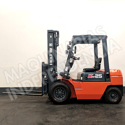 Imagen 5 de 11 de Autoelevador Heli 2500 Kg Diesel Cpcd25 Desplazador 0km