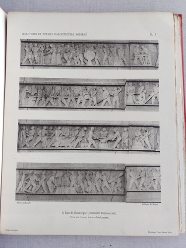 Esculturas De Arquitectura Moderna J Virette 1928 En Francés (Usado)