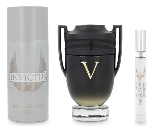 Set Invictus Victory 3pz 100ml Edp Spray 10ml Edt Spray