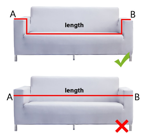 Sofá Elástico Para Cuarto Spandex Corner Solid