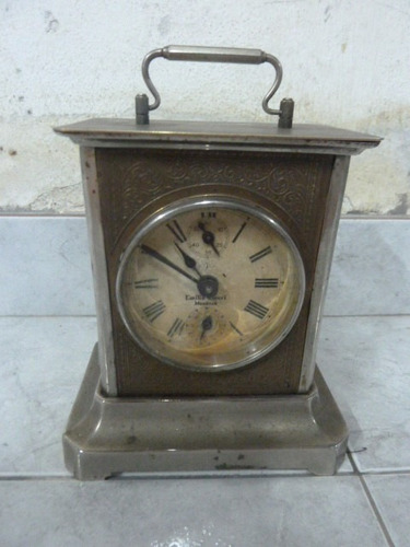 Antiguo Reloj De Carruaje Funcionando Aleman Junghans