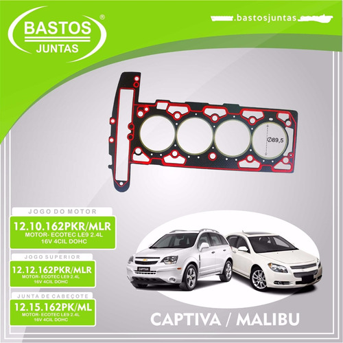 Junta De Cabeçote Capitiva  2.4l 16v 4cil Motor Dohc