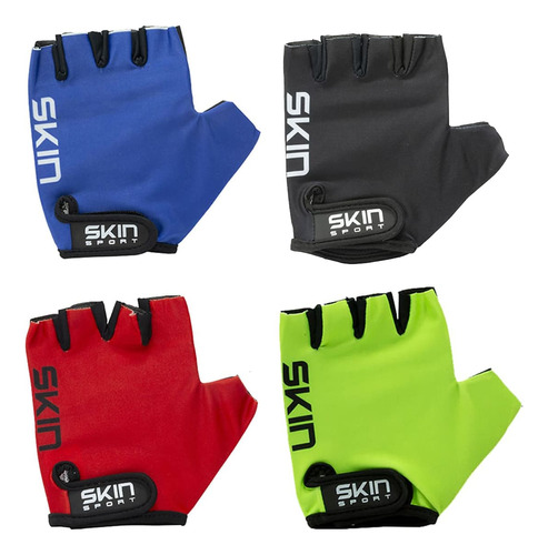 Luva Ciclismo Skin Sport Fun Meio Dedo Mtb Speed