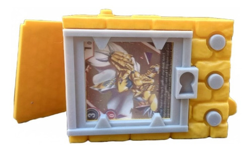 Deck Box V-pet Digimon Caja Cartas Pla Impresion Pixelados_