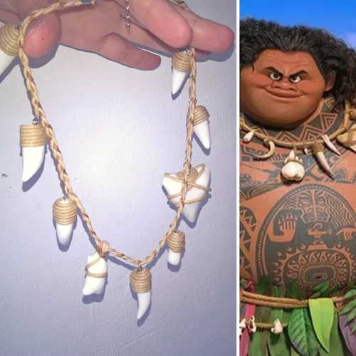 Fantasia de moana maui com camiseta e calça, traje para festa de