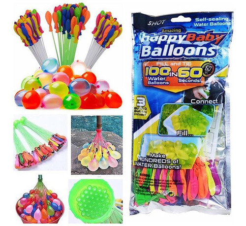 444 Globos Para Agua Mágicos Fiesta Acuatica Diversión