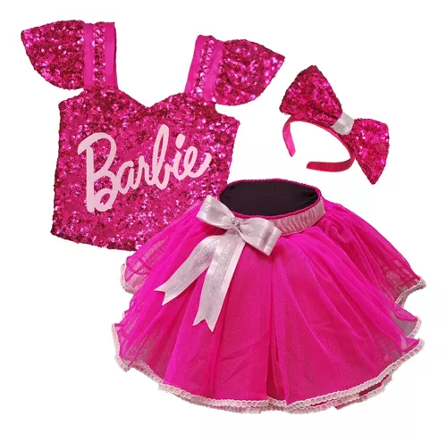 Disfraz De La Barbie, Artesanal, Niña, Tutu