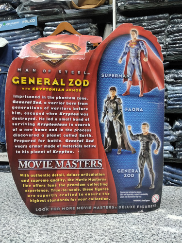 Dc Movie Masters, General Zod, Con Armadura Kriptoniana!! (Usado)