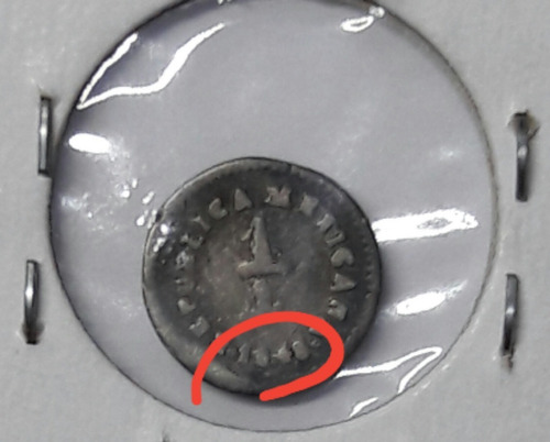 Moneda 1/4 De Real Plata. Guanajuato L.r. 1846/5 (Usado)