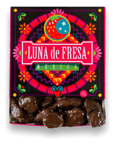 Fresas Cristalizadas Con Chocolate 250g Luna De Fresa