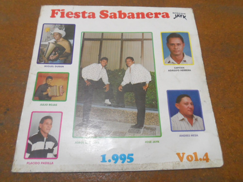 Disco Lp Various  Fiesta Sabanera Vol. 4 , Tropical 1995