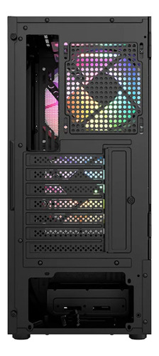 Chasis Xyz Airone 200 Mesh Negra 5.fan Argb Color Negro