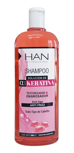 Shampoo Para Todos Los Cabellos Uso Profesional Han 500ml