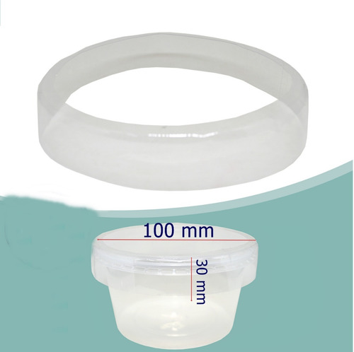 Lacre Pvc Cápsula 100 X 30 Mm Para Pote Plástico