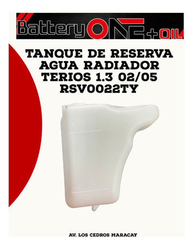 Tanque  Reserva De Agua De Radiador  Terios 1.3 ( Rsv0022ty)