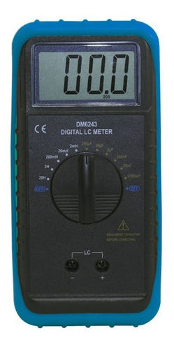 Imagen 2 de 6 de Tester Capacimetro Inductometro Gralf Dm6243 200uf 20hy