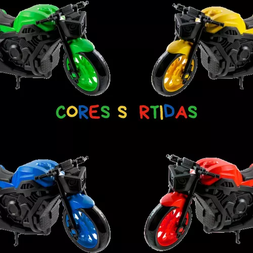 Kit 2 Motos Corrida Brinquedo 1600 Realista Presente Menino