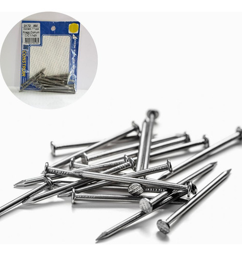 Kit 17 Prego Com Cabeça 17x21 Arame Fixação Madeira Concreto