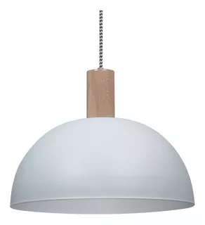 Lampara Colgante Nordico Austria 1 Luz Madera 38cm Vg