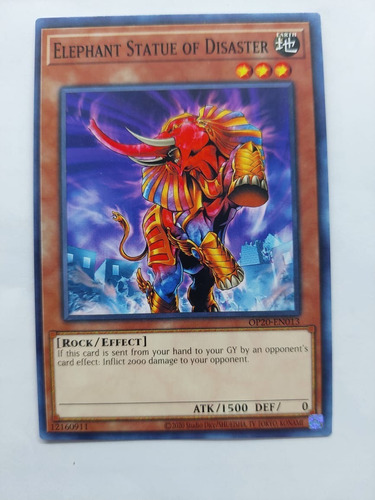 Elephant Statue Of Disaster Op20-en013 Common Yugioh 