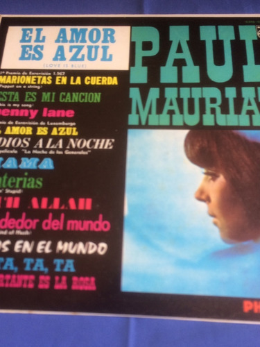 Disco Long Play Vinil -  Paul Mauriat - El Amor Es Azul