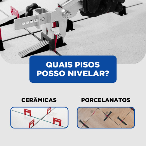 1.000 Clips Niveladores Espaçadores Slim Perfect Piso 3mm - Ferramenta Nivela Porcelanato Azulejo E Ceramica Revestimento Para Piso E Parede Com Fino Acabamento.