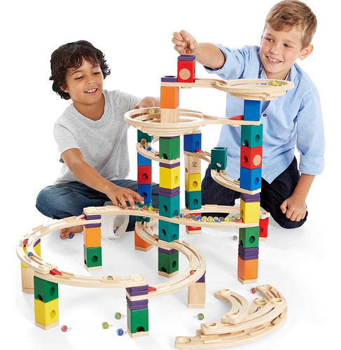 Construcción Galardonada De Pista De Canicas De Madera Hape