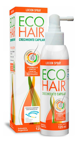 Ecohair Locion Crecimiento Capilar Spray X 125 Ml Anticaida