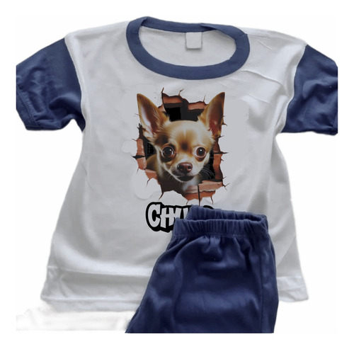 Pijamas Perros Boxer Infantiles Estampado Con Nombre 6402