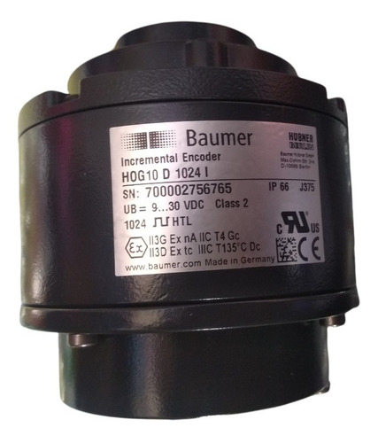 Encoder Incremental Hubner - Hog 10 D1024  Nuevo Oferta