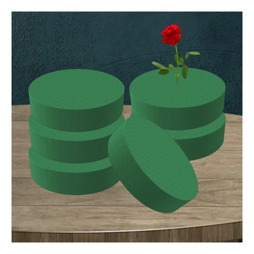 Suporte Para Blocos De Tijolos Redondos 16,5 Cm X 4 Cm Verde