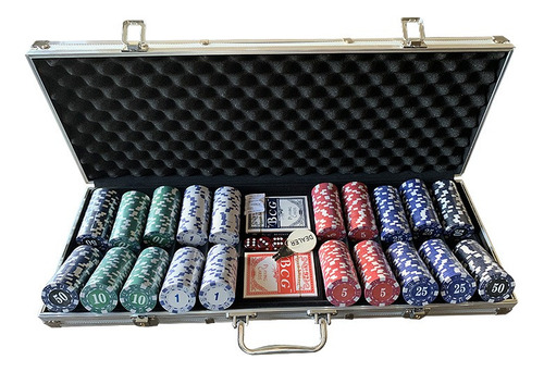 Set Poker Profesional 500 Fichas 11,5gr + Maleta Aluminio