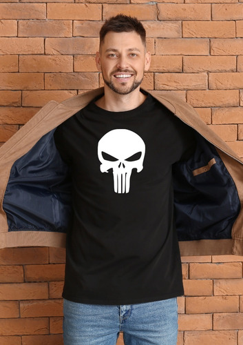 Playera Punisher 100% Algodón Vinil Textil Hombre M1015c