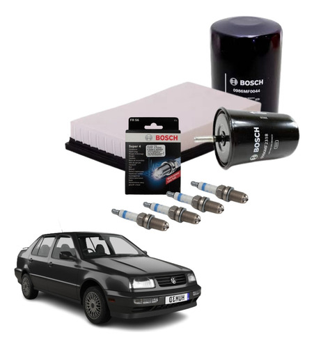 Kit De Filtros Y Bujias Bosch Volkswagen Jetta A3 Mk3 1998