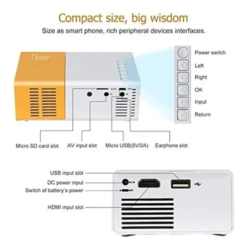 Mini Proyector Led Video Beam