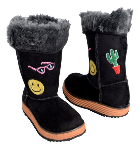 Botas Pantubota Nena Isa Emoticon  Piel Interior Liviana 