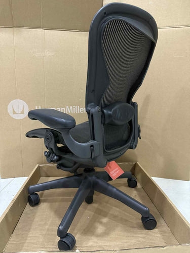 Cadeira Herman Miller Aeron B Clássica Completa + Nf Grafite Nalha (Usado)