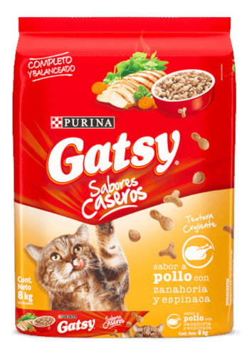 Gatsy Pollo 8kg Alimento Seco Para Gatos Gatarina Purina