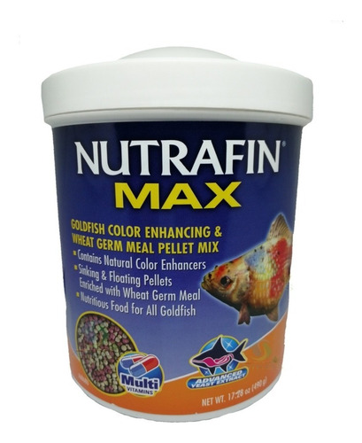 Alimento Nutrafin Max Goldfish Realzador De Color 490gr