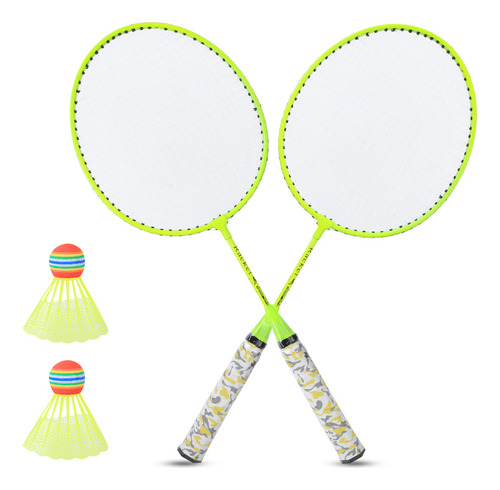 Conjunto De 2 Bolas Para Crianças Com Raquete De Badminton A