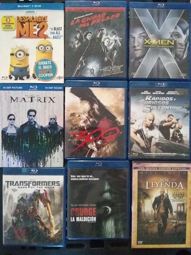 Imagen 1 de 1 de Lote 9 Películas Bluray