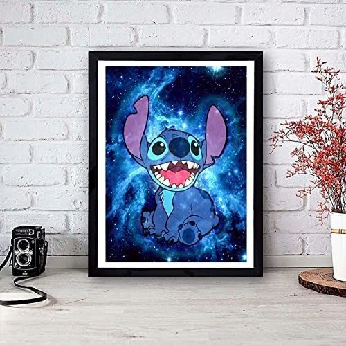 Imagen 3 de 7 de Pintura De Diamantes 5d Diseño Stitch U