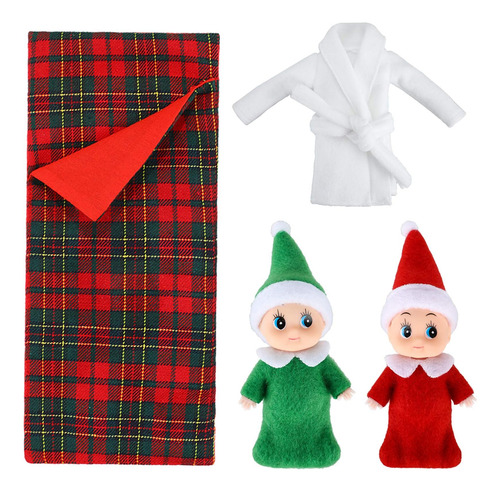 Skylety 2 Piezas De Muñecas Elfos De Navidad Bebés Gemelos R