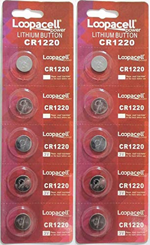 Loopacell Reloj/batera Electrnicos, 3v Cr1220de Litio De 10p