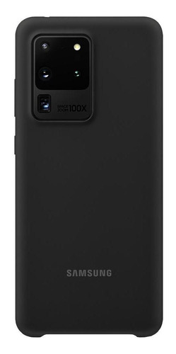 Capa Protetora Silicone Preto Samsung Galaxy S20 Ultra
