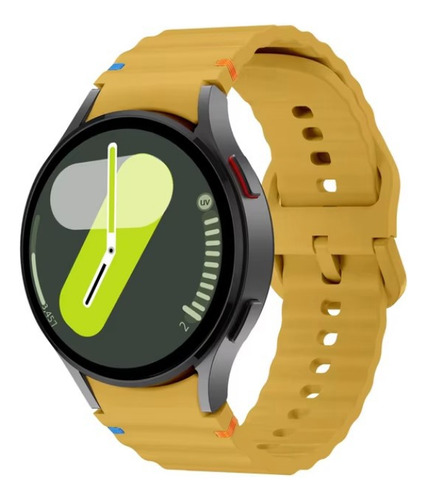 Pulseira De Silicone Para Samsung Galaxy Watch 7 - Amarela
