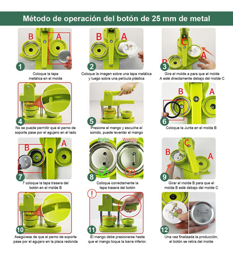 100 Botones 25mm Chapita Alfiler Metal Filimina Insumo / Uss
