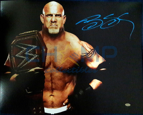 Foto Autografiada Bill Goldberg Wcw Wwe Wrestlemania Nitro