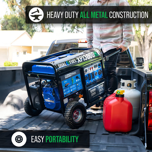 Generador Portátil Duromax Xp13000hx - Combustible Dual Gasolina Y Gas Propano 13,000w - Con Alerta De Co